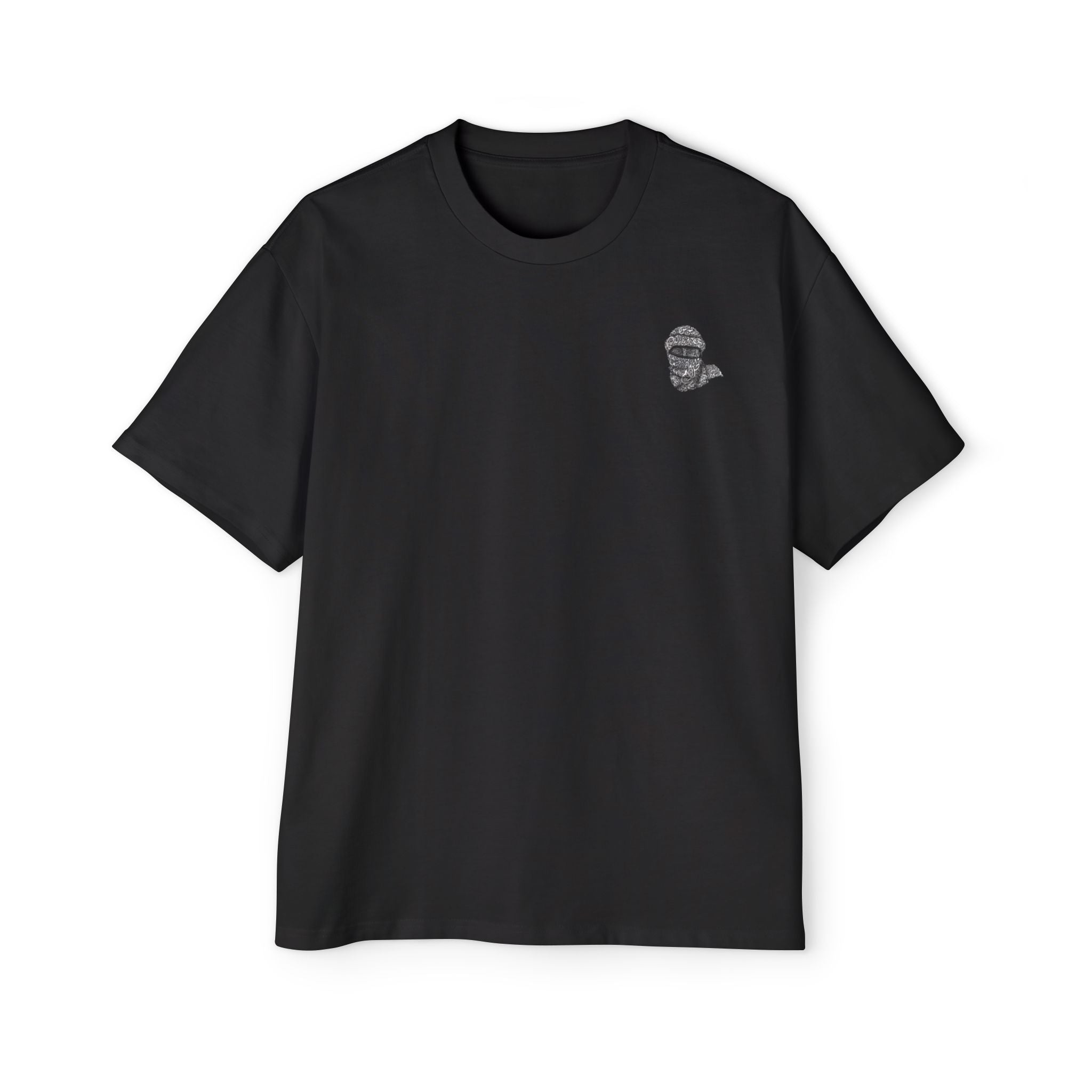 Oversized Black Tee - Men