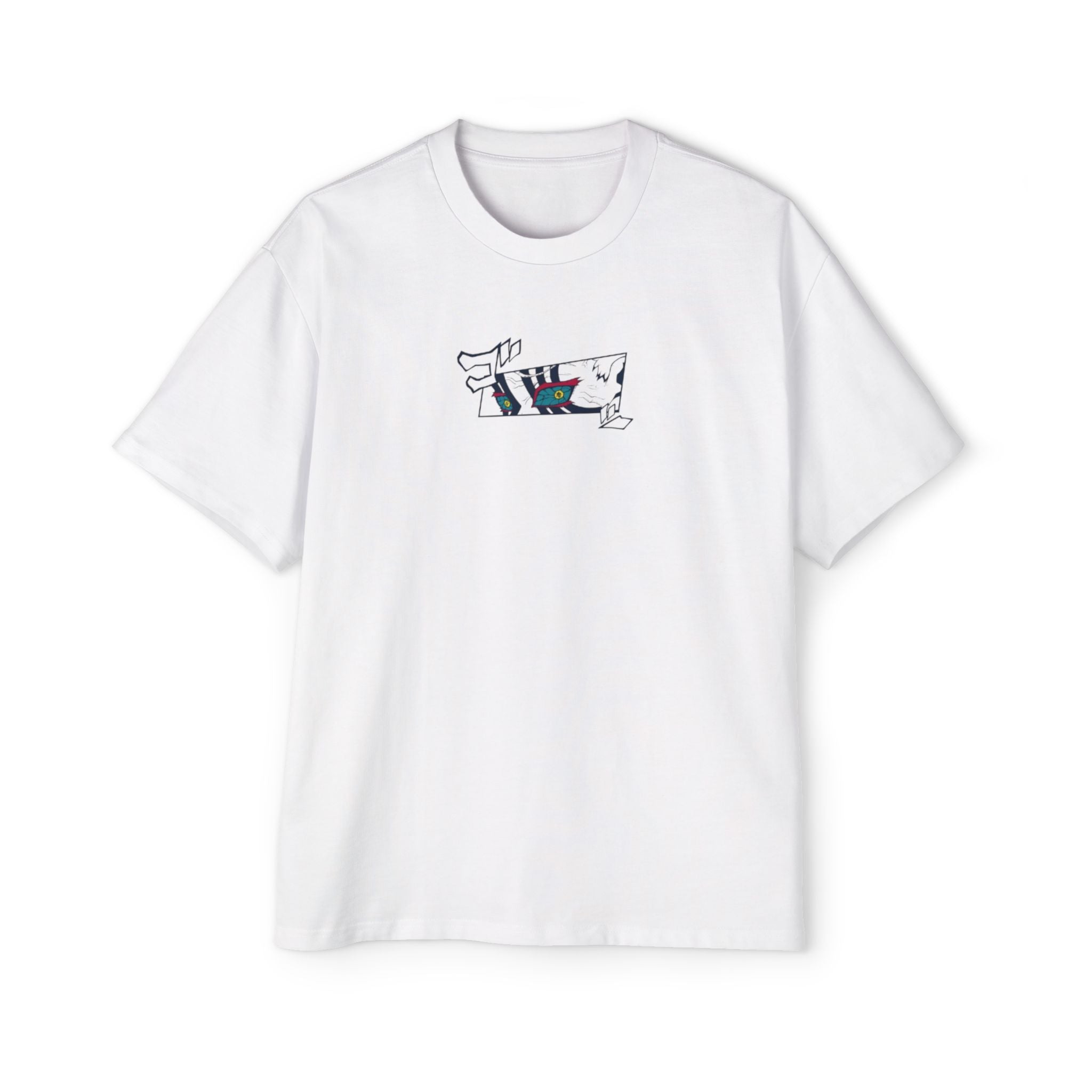 Anime Oversized White Tee - Men