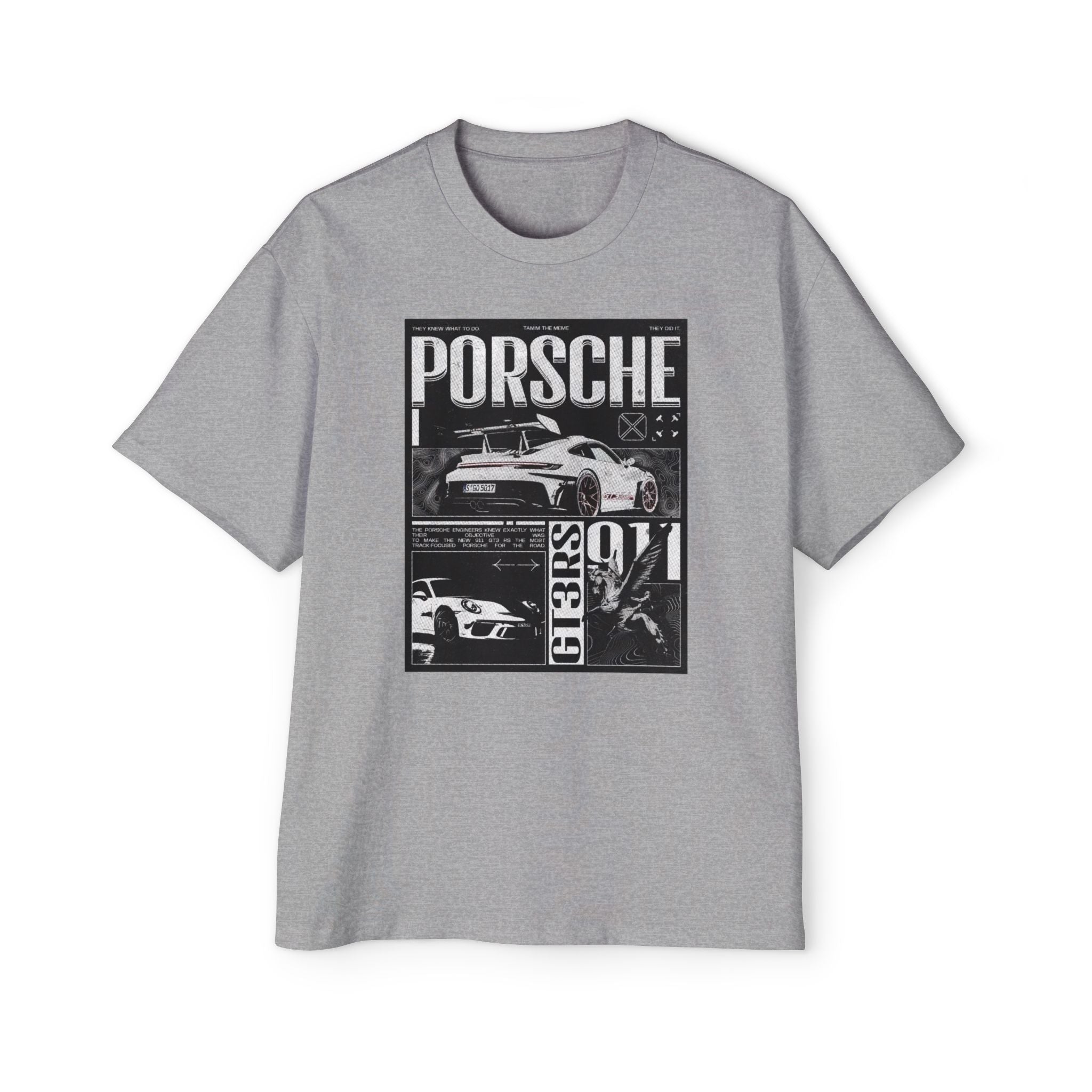 Oversized Grey Tee - Men