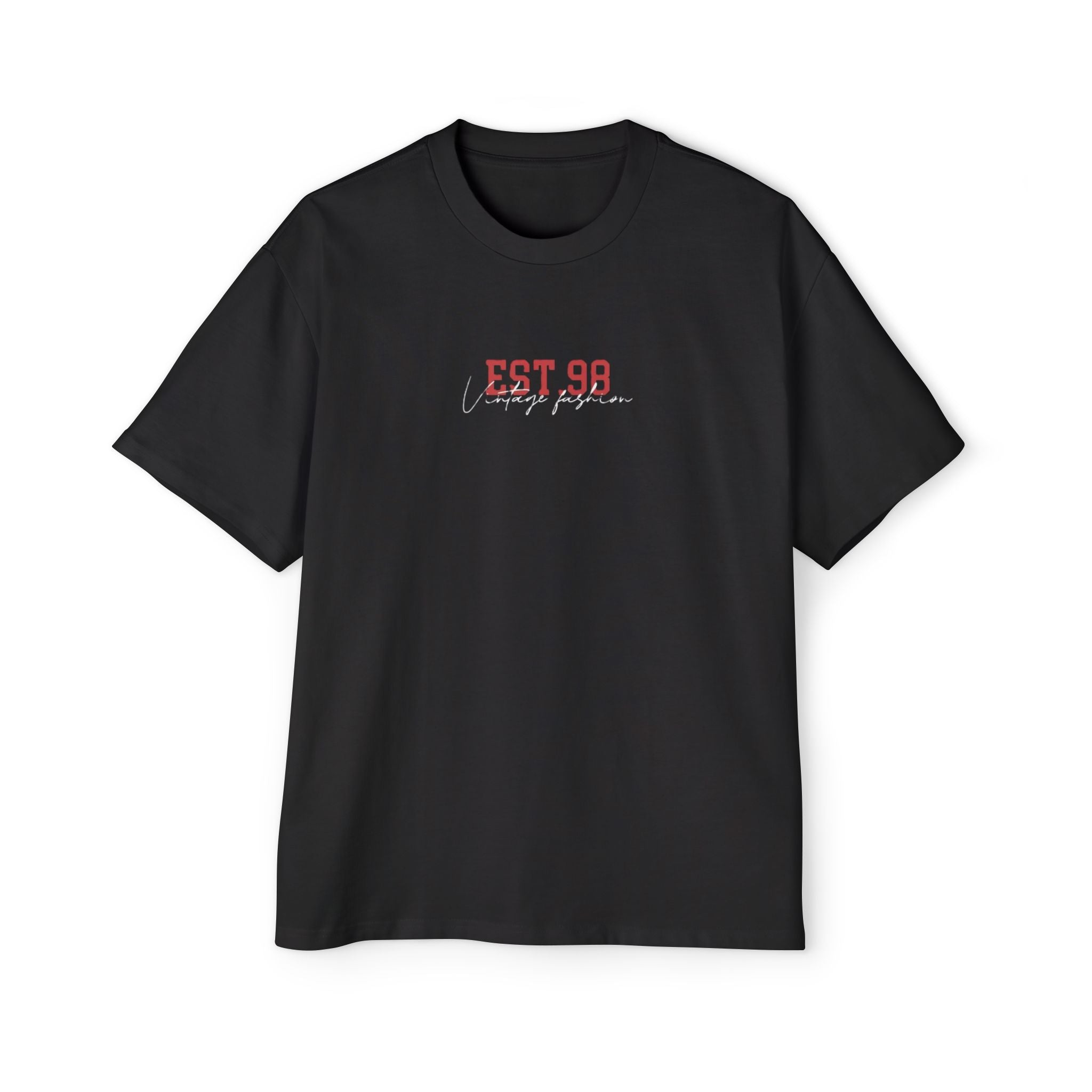 Oversized Black Tee - Men