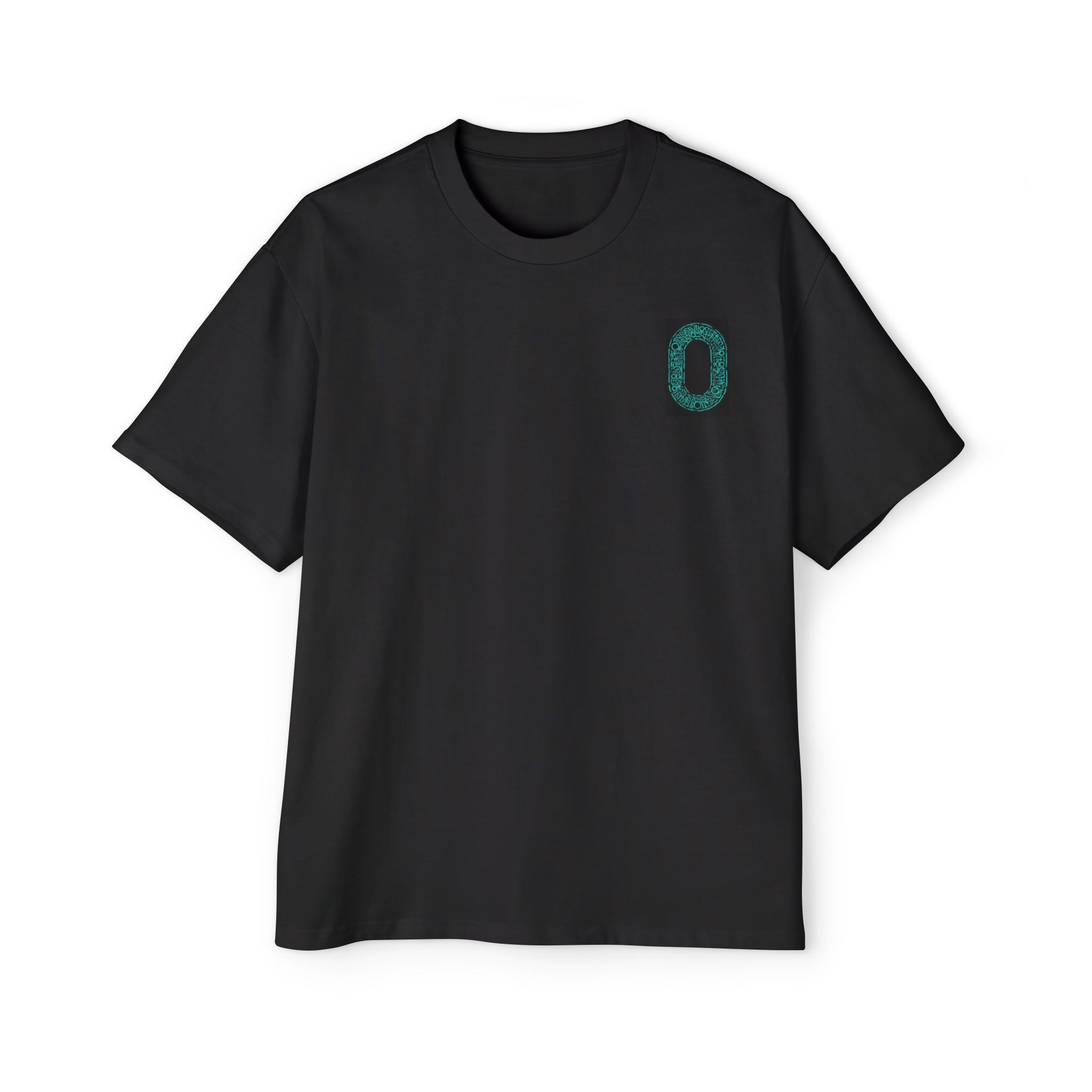 Oversized Black Tee - Men